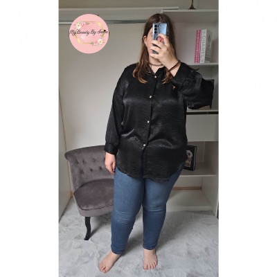 La chemise satiné grande taille