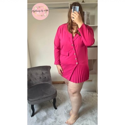 La robe Fuchsia grande taille